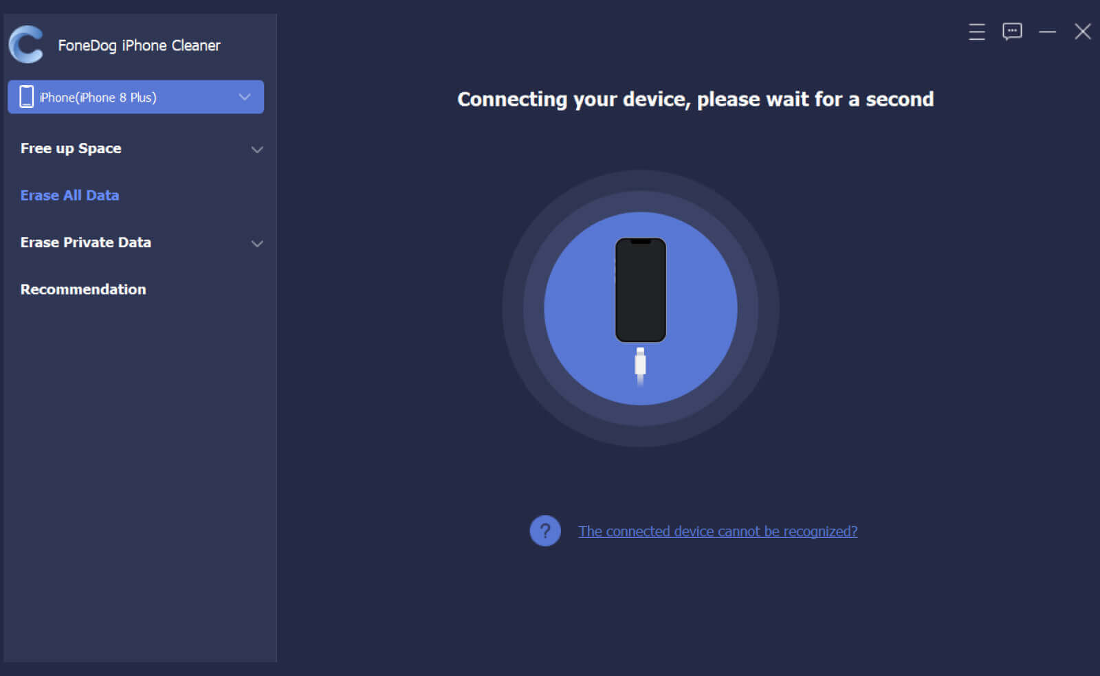 Avvia e fidati di FoneDog iPhone Cleaner per eliminare la cronologia dei messaggi di Viber