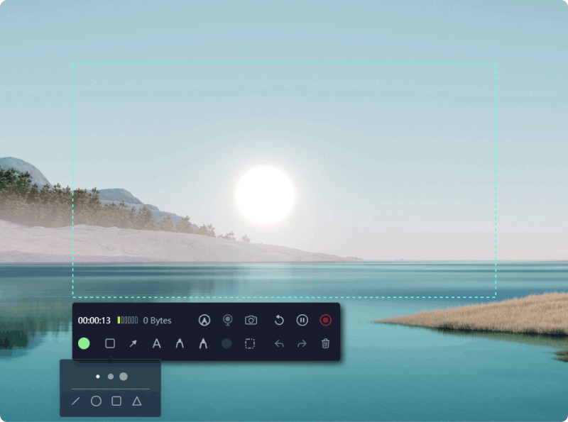 La migliore alternativa al registratore di passaggi di Windows - FoneDog Screen Recorder: aggiungi annotazione