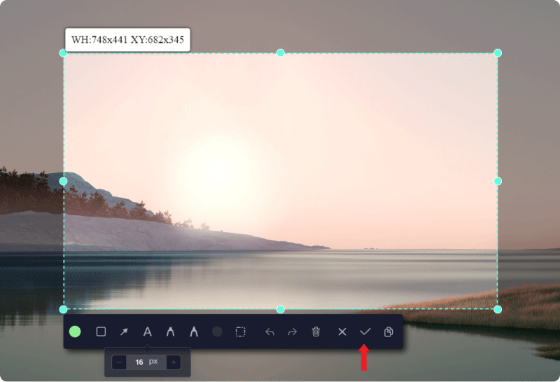 Screenshot sul laptop Samsung tramite FoneDog Screen Recorder