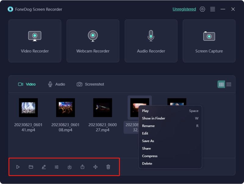 Registra FaceTime con audio - FoneDog Screen Recorder: modifica la registrazione