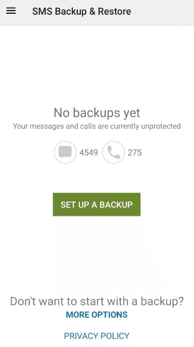 Come salvare una conversazione di testo usando SMS Backup and Restore