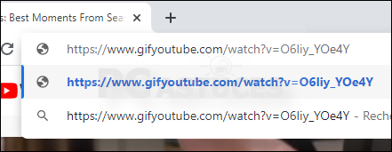 Come trasformare la clip di YouTube in GIF utilizzando Internet