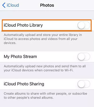 Perché "Le foto non sono state trasferite sul nuovo iPhone" - Libreria foto di iCloud non abilitata