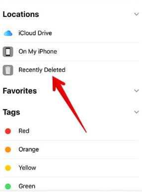 Dove vanno temporaneamente i file eliminati su iPhone?