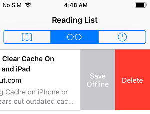 Come cancellare l'elenco di lettura su iPhone