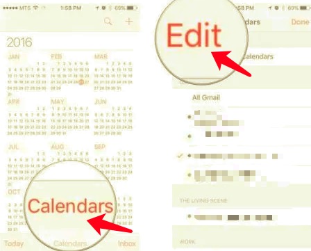 Elimina gli eventi del calendario iscritti su iPhone tramite l'app Calendario