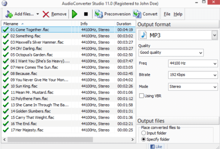 Converti WMA in M4A utilizzando il convertitore audio