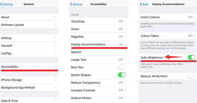 Riduci la luminosità del display dell'iPhone per migliorare le prestazioni della batteria dell'iPhone