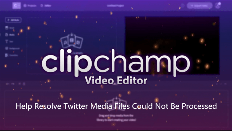 ClipChamp Crea Risolvi Il file multimediale non può essere elaborato