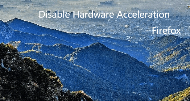 Disattiva accelerazione hardware