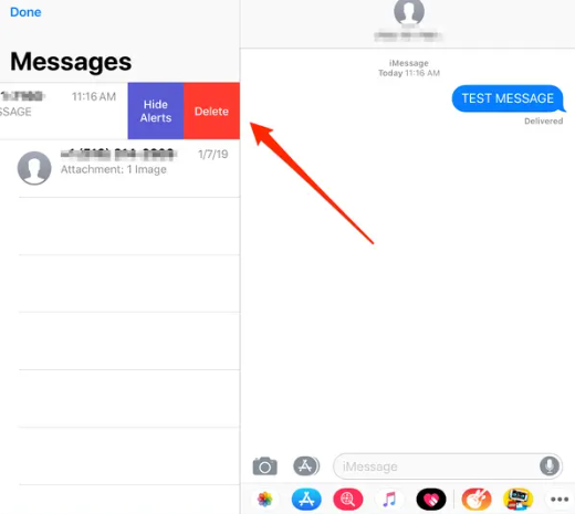 Come eliminare le conversazioni su iPad