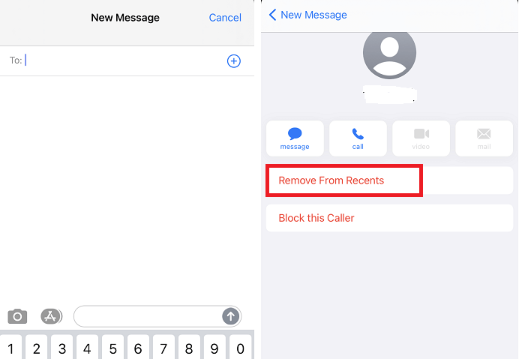 Come eliminare i recenti utilizzando i messaggi sul tuo iPhone