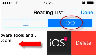Come cancellare gli elementi nell'elenco di lettura di Safari su iPad/iPhone
