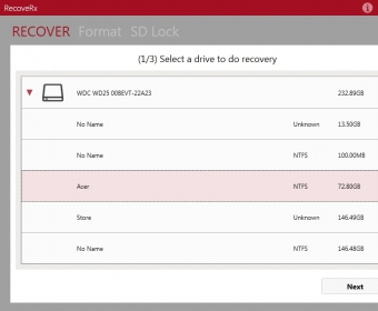 Recupera i file con Transcend RecoverRx