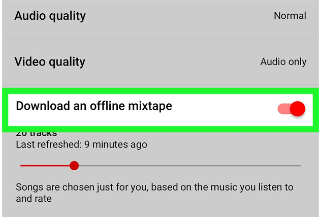 Aggiungi musica al mixtape offline utilizzando il dispositivo iPhone