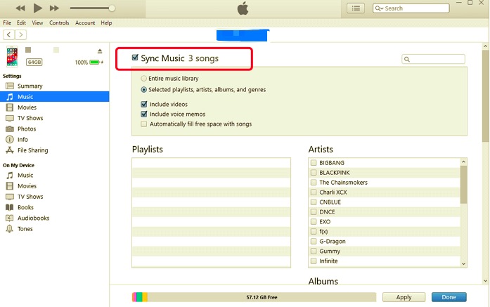 Trasferisci musica da iPad al computer con iTunes