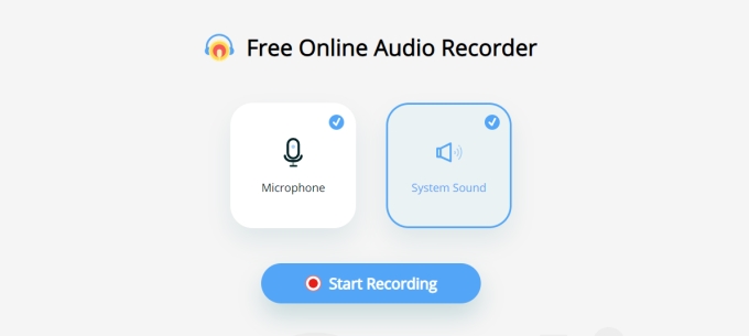 Registratore audio in streaming online Apowersoft