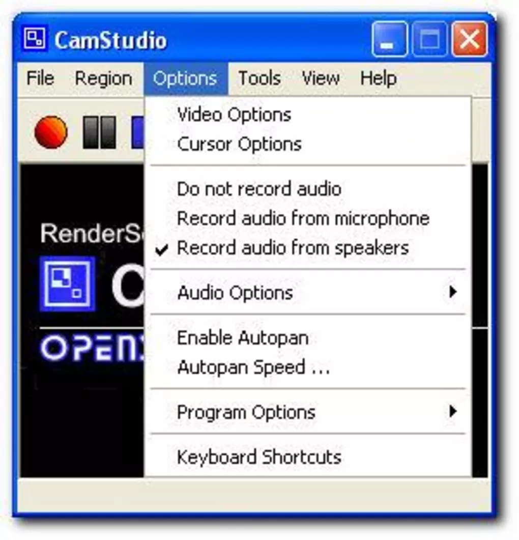 CamStudio Webcam e registratore dello schermo