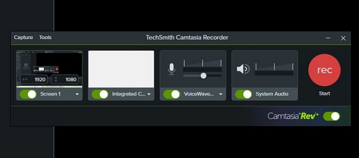 Software di registrazione dello schermo Camtasia per Mac