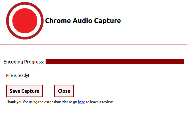 Informazioni sull'acquisizione audio di Chrome
