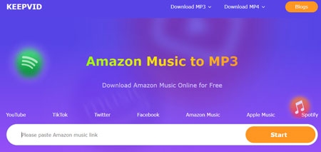 Scarica MP3 da Amazon Music tramite Online Music Converter