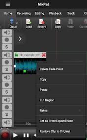 Registratore vocale Mixpad per Android