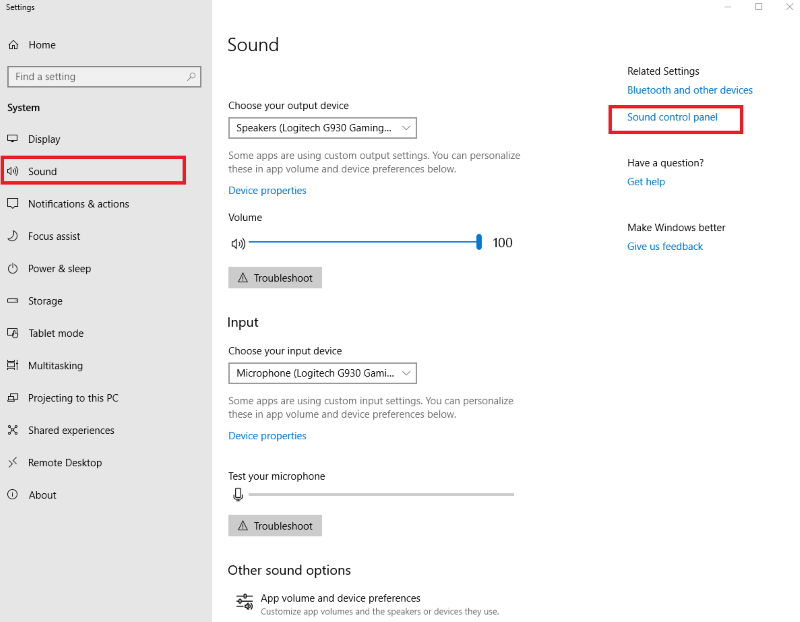 Trova il Pannello di controllo audio dalle Impostazioni di Windows