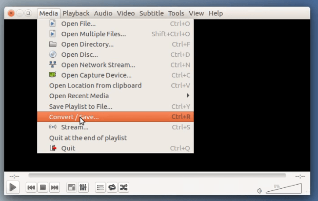 Registrazione di video utilizzando VLC