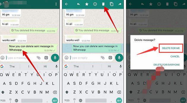 Elimina i singoli messaggi di WhatsApp durante una conversazione